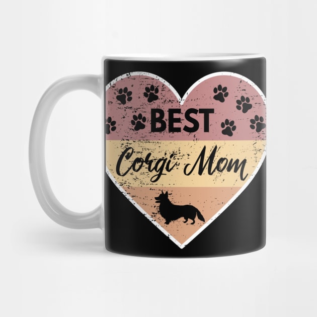 Best Corgi Mom Ever Vintage Dog Lover Mama by kendesigned